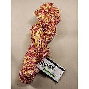 Kollage Yarn Fruit Punch 150 Yards 102 Grams, Bamboo, Silk, Viscoe Made in USA Q